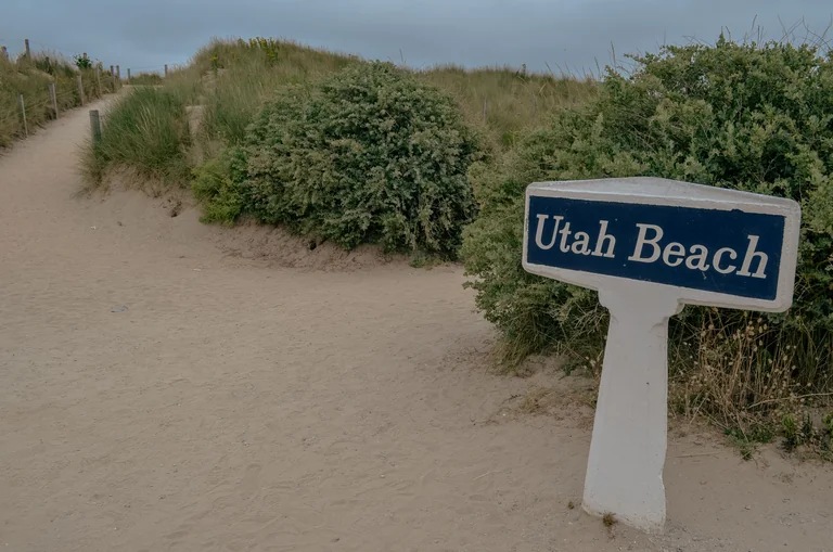 Utah Beach — panneau d'information